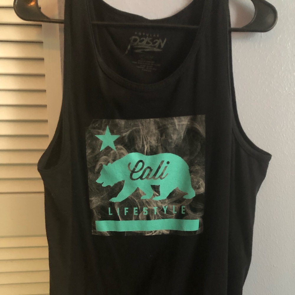 Black tank top